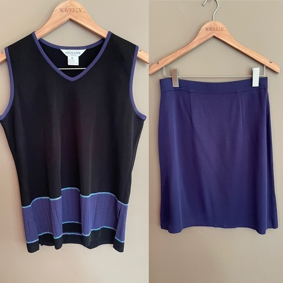 Exclusively Misook Sleeveless Top Skirt Set MP‎ - Picture 1 of 8